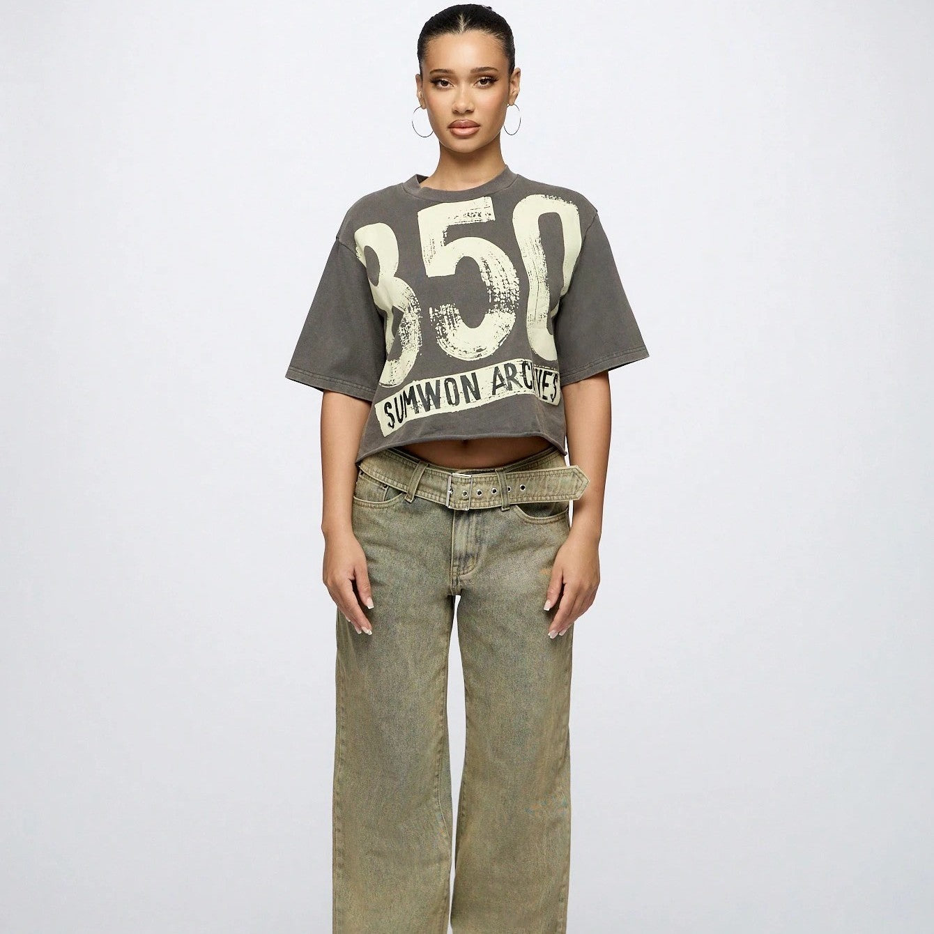 Women's Super City Street Style Pattern T-shirt