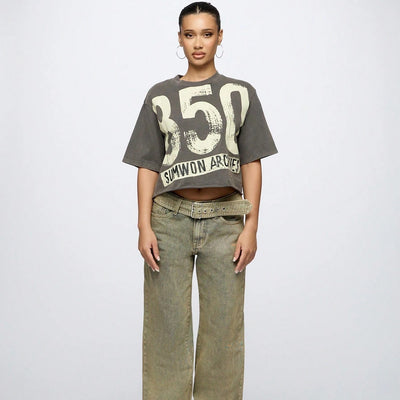 Women's Super City Street Style Pattern T-shirt