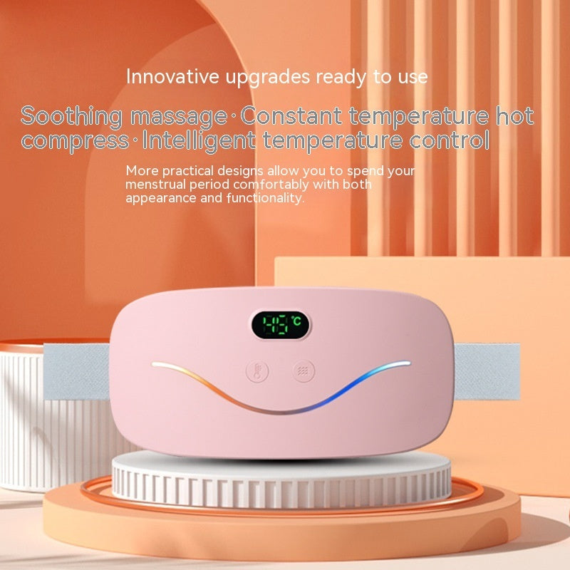 Rechargeable Stomach Heating Belt Dysmenorrhea Vibration Heating Massage Instrument