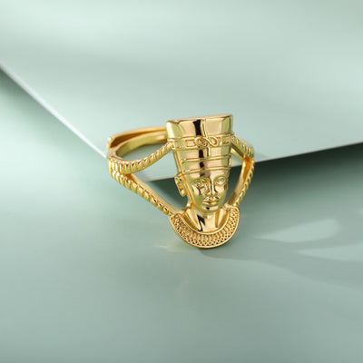 Men's And Women's Egyptian African Queen Charm Adjustable Ring