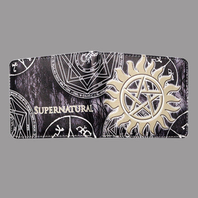 Spot Supernatural wickedness purse five star logo pattern for short money boys and girls' zero Purse