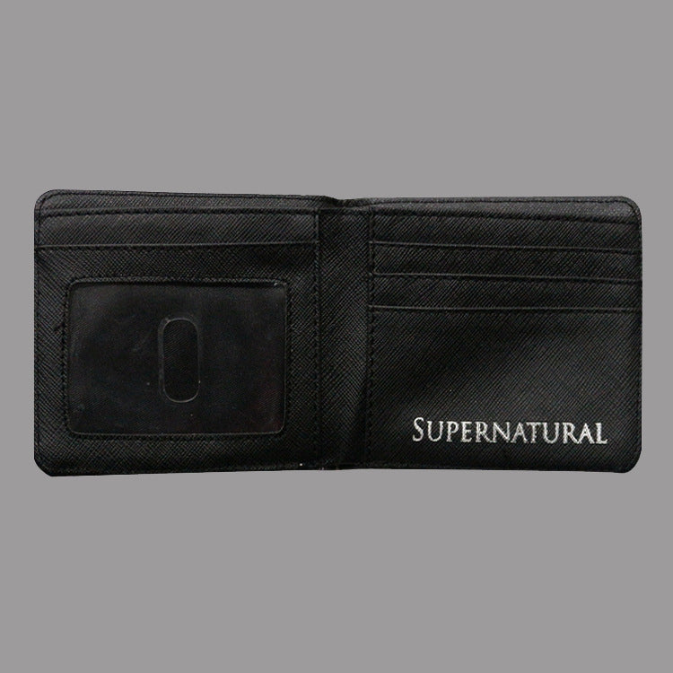 Spot Supernatural wickedness purse five star logo pattern for short money boys and girls' zero Purse
