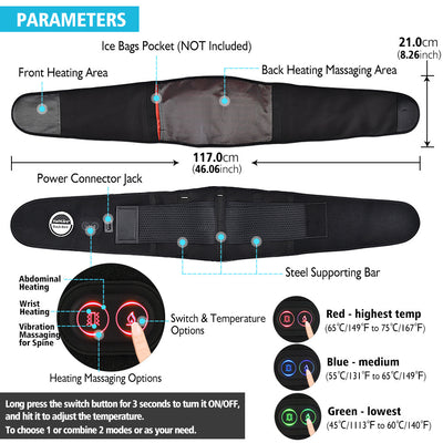 Red Light Heating Massage Electric Heating Belt