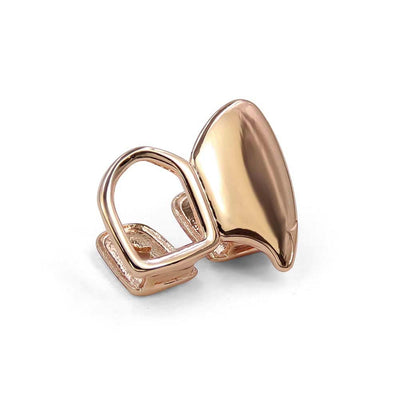 Gold-plated Two Pointed Teeth Hollow Out Tooth Socket Halloween Ornaments