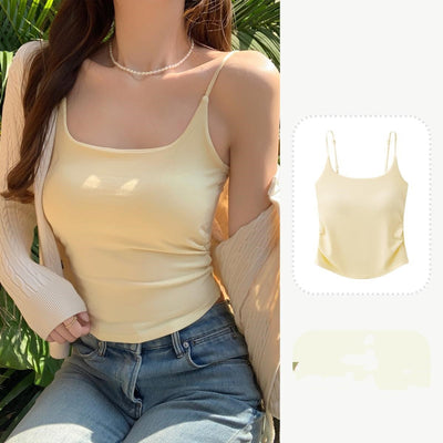 Pure Desire Style Pleated Suspender Vest For Women Outer Wear Inner Wear