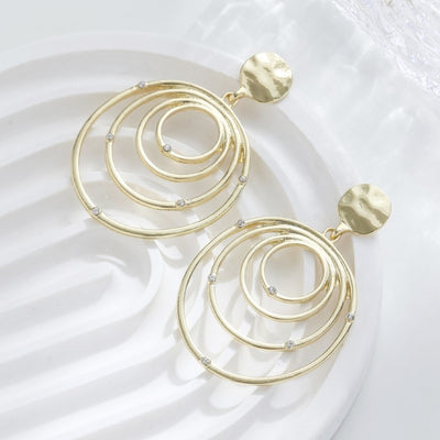 Fashion Creative Style Multi-layer Circle Exaggerated Big Ear Ring