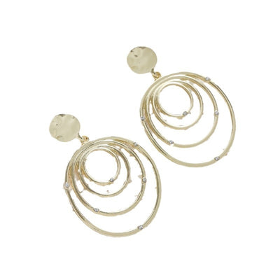 Fashion Creative Style Multi-layer Circle Exaggerated Big Ear Ring