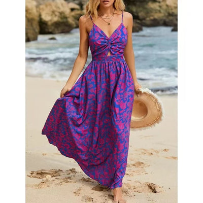Women's Sling High Waist Casual Dress