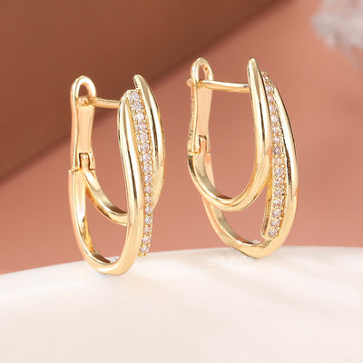 Personalized Earrings Ear Clip Splendid European And American Earrings Female Temperament