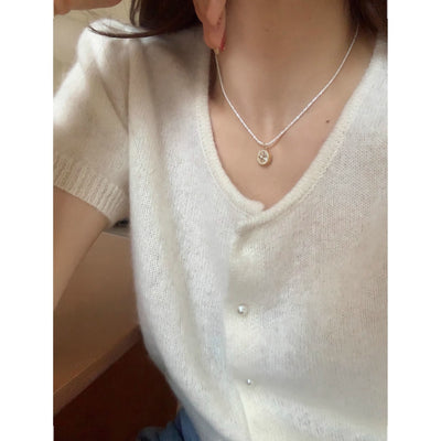 Niche High-grade Six-pointed Star Starry Sky Necklace