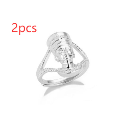 Men's And Women's Egyptian African Queen Charm Adjustable Ring