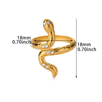Vintage Court Style Stainless Steel Love Heart-shaped Ring