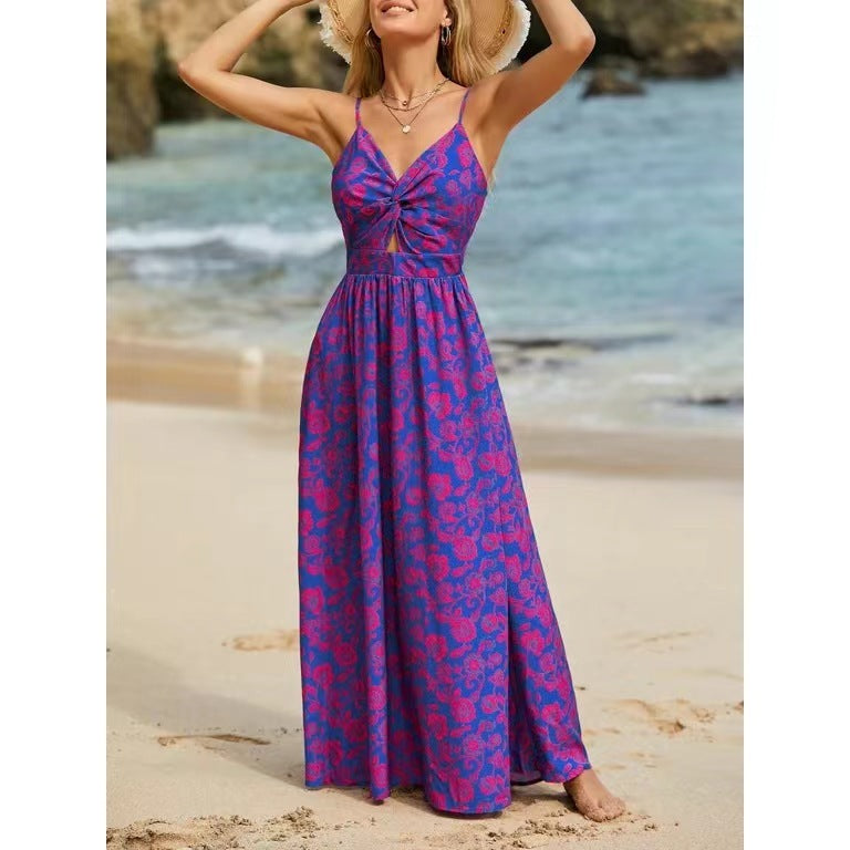 Women's Sling High Waist Casual Dress
