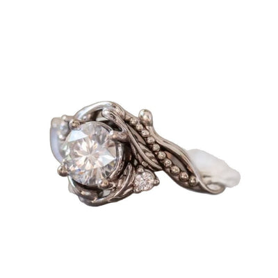 Retro Simple Silver Zircon Ring For Women