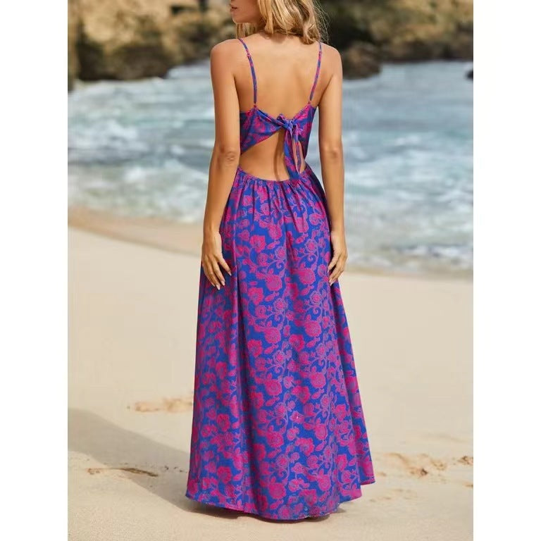 Women's Sling High Waist Casual Dress