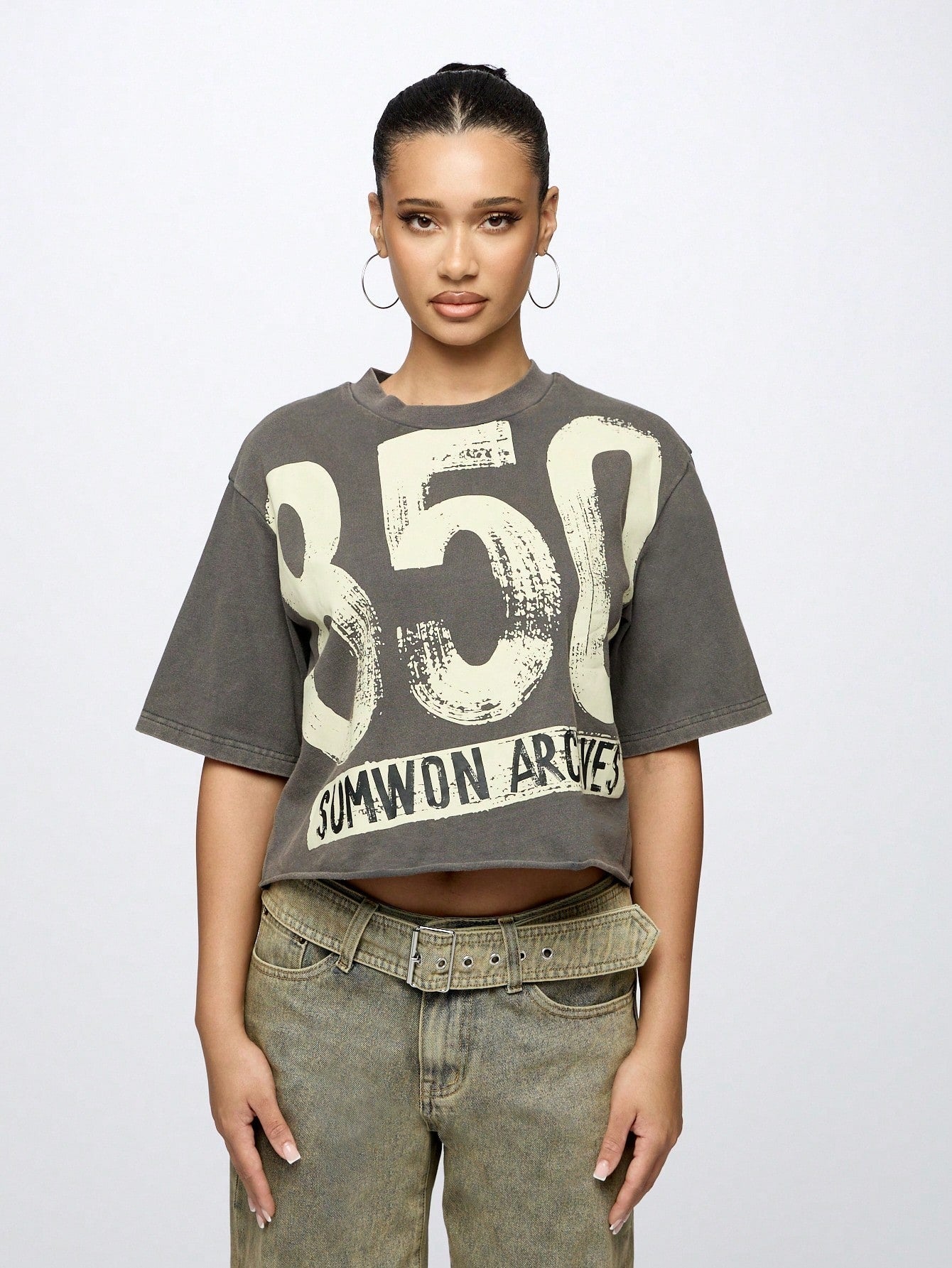 Women's Super City Street Style Pattern T-shirt