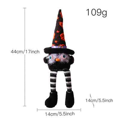 Halloween Decoration Glowing Black Cat Doll Ornaments
