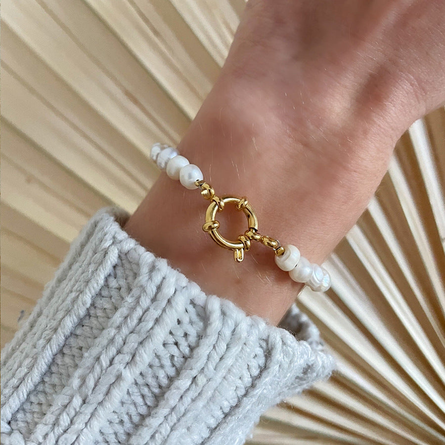 Baroque Natural Freshwater Pearl Bracelet